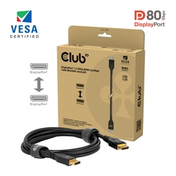 [CAC-1094] CAC-1094 DisplayPort™ 2.1 VESA DP80 Certified Cable 8K240Hz 2m/6.6ft
