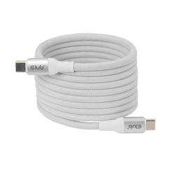[CAC-3032] CAC-3032 USB‑C® Magnetic‑Coil Cable 240W PD 3.1 White 2m/6.56ft