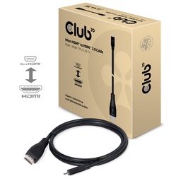 [CAC-1351] CAC-1351 Micro HDMI™ to HDMI™ 4K60Hz Cable M/M 1m/3.28ft