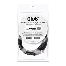 [CAC-2163] CAC-2163 Mini DisplayPort™ to DisplayPort™ 1.2 Cable M/M 2m/6.56ft