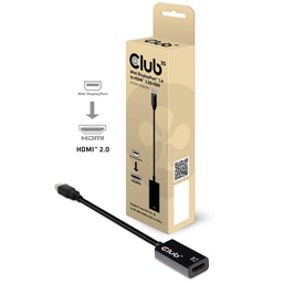 [CAC-1180] CAC-1180 Mini DisplayPort™ 1.4 to HDMI™ 2.0b HDR Adapter