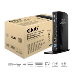 [CSV-1460] CSV-1460 USB‑A/USB‑C Dual Display Docking Station 4K60Hz