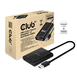 [CSV-1477] CSV-1477 USB‑A to DisplayPort™ 1.2 Dual Monitor 4K60Hz Video Splitter