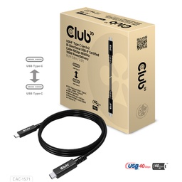[CAC-1571] CAC-1571 USB‑C® 40Gbps USB‑IF Certified Cable 8K60Hz 100W 0.8m/2.62ft