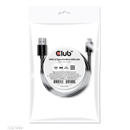 [CAC-1408] CAC-1408 USB‑A 480Mbps to Micro USB Cable M/M 1m/3.28ft